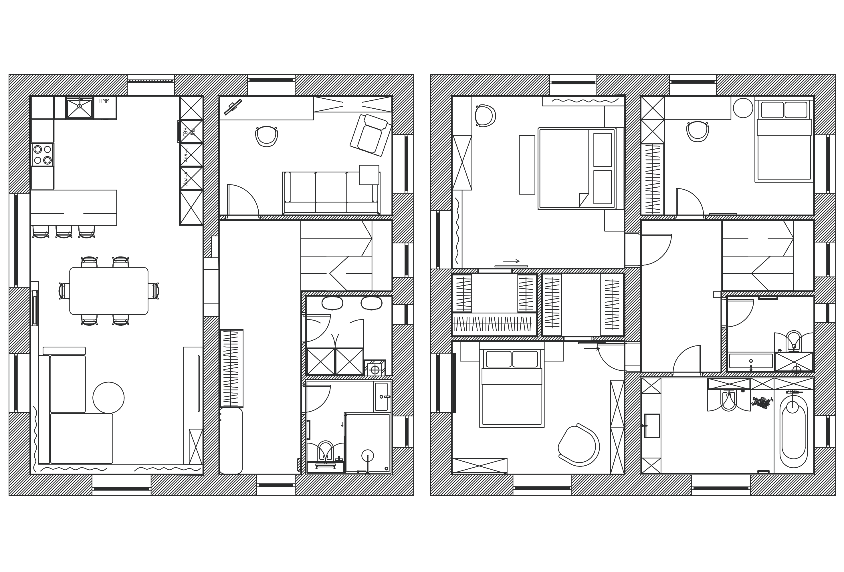 Планировка проекта Дом за городом