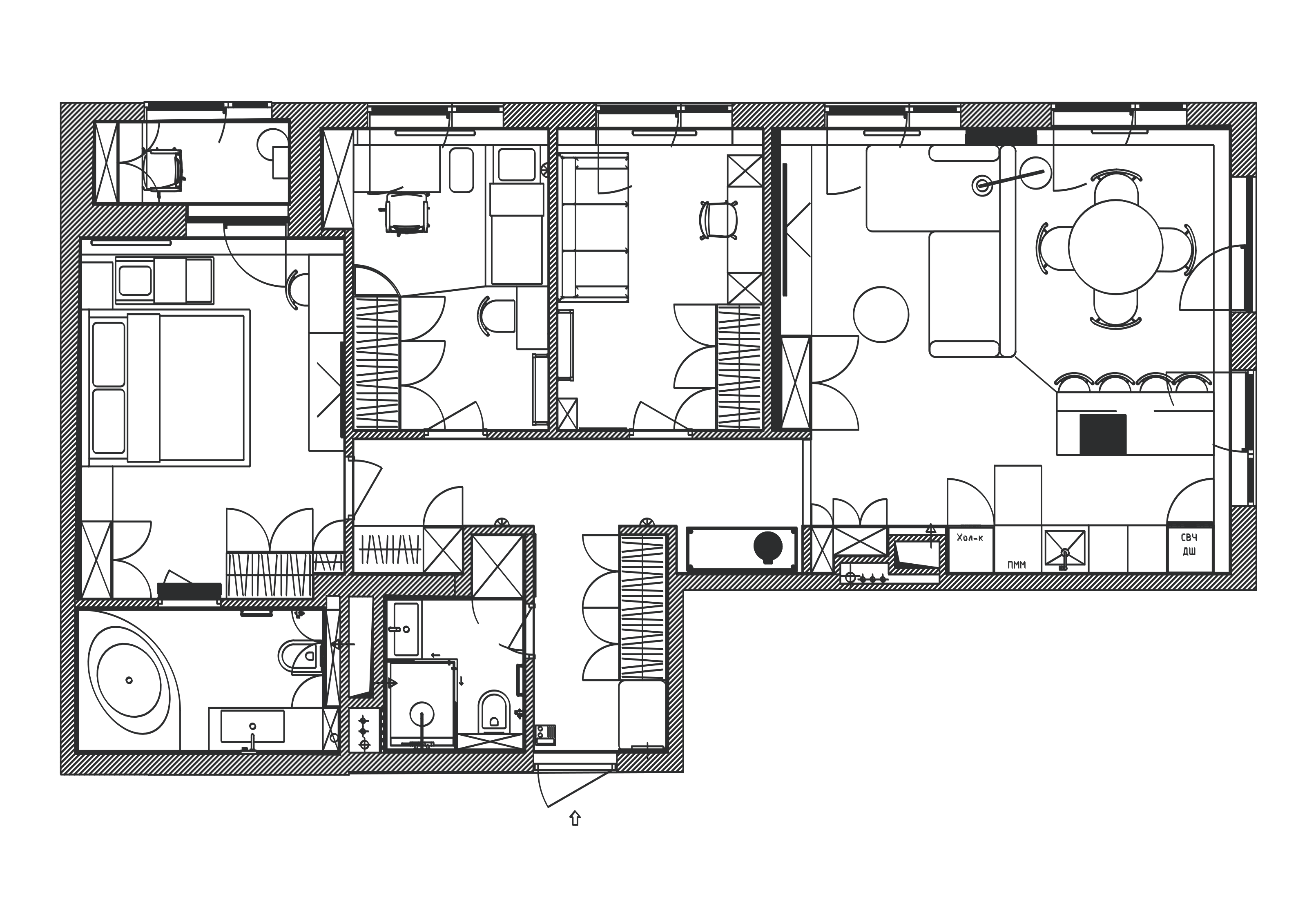 Планировка проекта ЖК Северный Берег 75