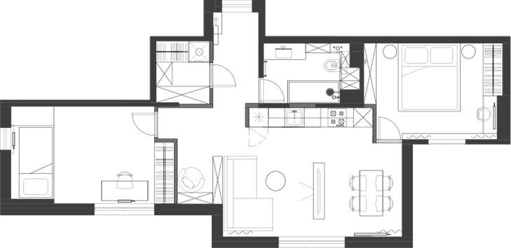 Планировка проекта ЖК Квартал на Грушевке