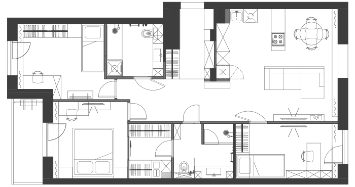 Планировка проекта ЖК Новая Боровая