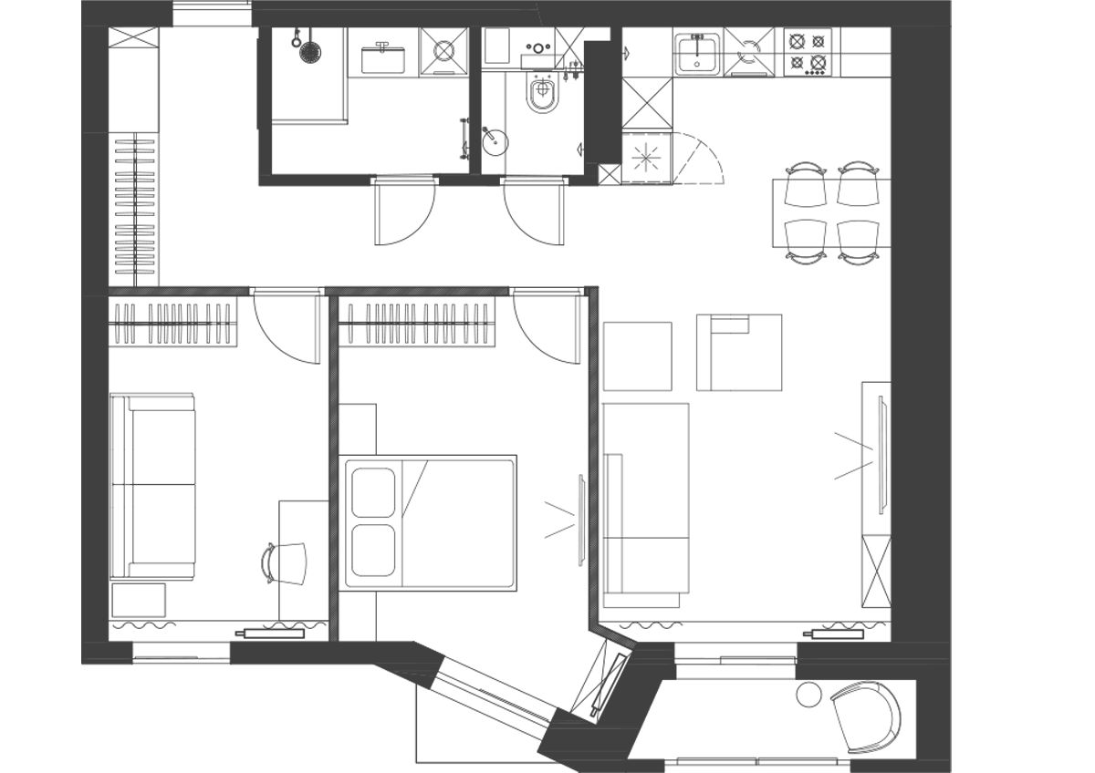 Планировка проекта ЖК Комфорт Парк